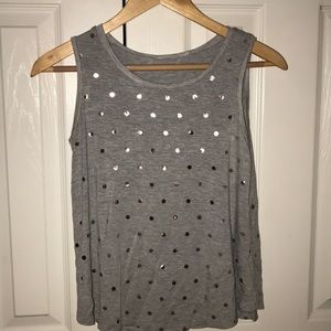 Simple gray tank top